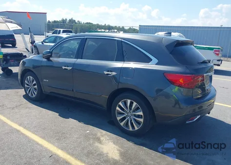 2014 Acura Mdx Technology Package z USA, uszkodzony, nr VIN 5FRYD3H44EB012790